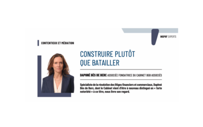 Daphné Bès de Berc publie un article sur la résolution amiable des litiges entre entreprises dans la revue Inspir’ du Medef